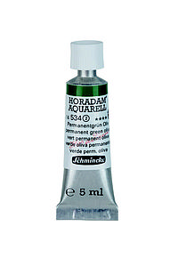 SCHMINCKE HORADAM AQUARELL 5ML - 534 PERMANENT GREEN OLIVE