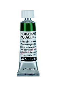 SCHMINCKE HORADAM AQUARELL 15ML - 534 PERMANENT GREEN OLIVE