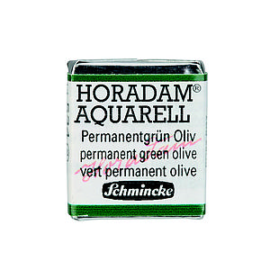 SCHMINCKE HORADAM AQUARELL 1/2NAP - 534 PERMANENT GREEN OLIVE