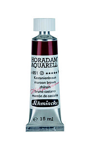 SCHMINCKE HORADAM AQUARELL 15ML - 651 MAROON BROWN