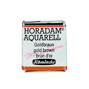 SCHMINCKE HORADAM AQUARELL 1/2NAP - 654 GOLD BROWN