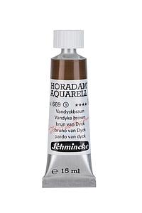 SCHMINCKE HORADAM AQUARELL 15ML - 669 VAN DIJCK BROWN