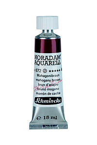 SCHMINCKE HORADAM AQUARELL 15ML - 672 MAHOGANY BROWN