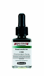 AERO COLOR FLACON 28ML - 504 CHROMIUM OXIDE GREEN BRILL.