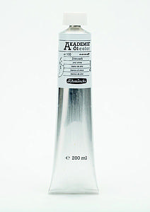 AKADEMIE OLIEVERF TUBE 200ML - 100 ZINKWIT