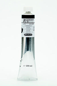 AKADEMIE OLIEVERF TUBE 200ML - 704 LAMPENZWART
