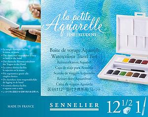 LA PETITE AQUARELLE TRAVEL SET - 12 HALF PANS