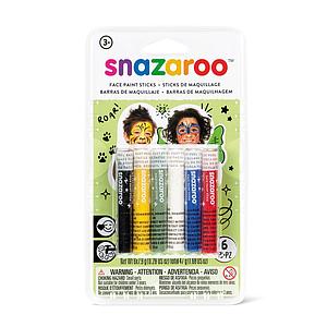 SNAZAROO - RAINBOW FACE PAINT STICKS SET - 6ST.