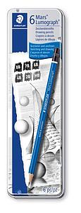 STAEDTLER GRAFIETPOTLOOD MARS LUMOGRAPH SET - 6 STUKS