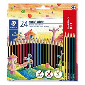 STAEDTLER NORIS KLEURPOTLODEN SET - 20 + 4 GRATIS