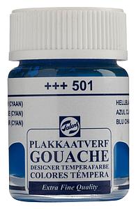 TALENS PLAKKAATVERF FLACON 16ML - 501 LICHTBLAUW CYAAN