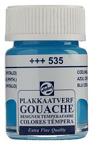 TALENS PLAKKAATVERF FLACON 16ML - 535 CERULEUMBLAUW (PHTALO)