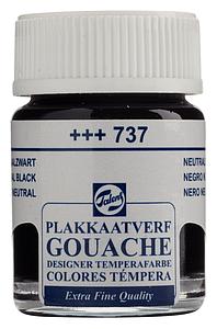 TALENS PLAKKAATVERF FLACON 16ML - 737 NEUTRAALZWART