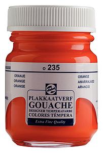 TALENS PLAKKAATVERF FLACON 50ML - 235 ORANJE