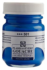 TALENS PLAKKAATVERF FLACON 50ML - 501 LICHTBLAUW CYAAN