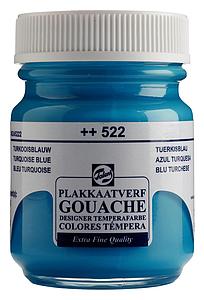 TALENS PLAKKAATVERF FLACON 50ML - 522 TURKOOISBLAUW