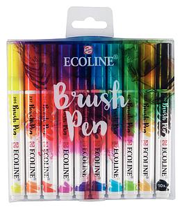 TALENS ECOLINE BRUSHPEN SET - 10 KLEUREN PRIMARY