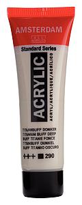 ACRYL STANDARD TUBE 20ML - 290 TITAANBUFF DONKER