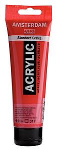 ACRYL STANDARD TUBE 120ML - 317 TRANSPARANT ROOD MIDDEL