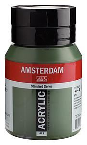 ACRYL STANDARD POT 500ML - 622 OLIJFGROEN DONKER 