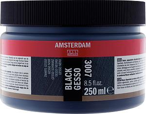 AMSTERDAM GESSO ZWART - POT 250ML