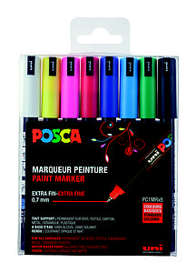 POSCA SET PC1MR ASS8 - 8 STUKS