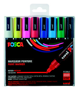 POSCA SET PC5M - STAND. COL. 8ST. 