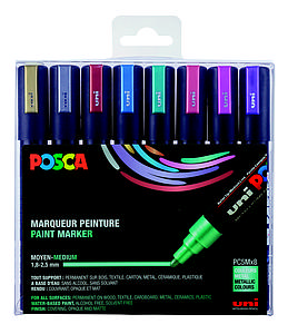 POSCA SET PC5M - METALLIC COL. 8ST. 