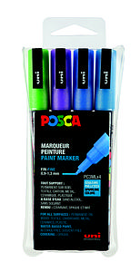 POSCA SET PC3M - SPARKLING COL. 4ST.