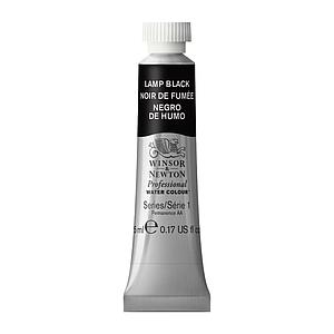 PROFESSIONAL WATERVERF TUBE 5ML - 337 LAMPENZWART