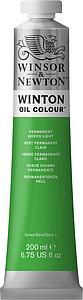 WINTON OIL COLOUR 200ML - 483 PERMANENT LICHTGROEN