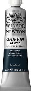 GRIFFIN ALKYD TUBE 37ML - 337 LAMPENZWART