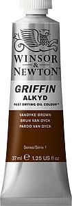 GRIFFIN ALKYD TUBE 37ML - 676 VAN DIJCK BRUIN