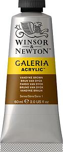 GALERIA ACRYLIC TUBE 60ML - 676 VANDYKE BROWN