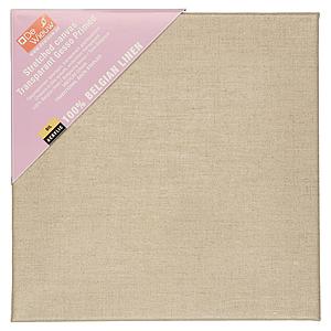 LINNEN DOEK OP SPIERAAM TRANSP. GESSO - PROF 30x30CM