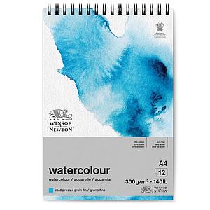 WATERCOLOUR AQUABLOK SPIRAAL 300G 12VEL A4 21x29.7CM