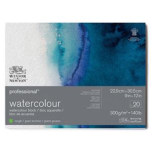 WATERCOLOUR AQUABLOK ROUGH GRAIN 4-Z GELIJMD 300G 20VEL 23x30.5CM