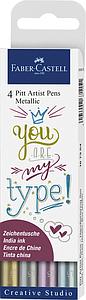 PITT ARTIST PEN - METALLIC SET - 4ST.