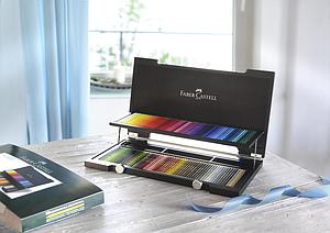 POLYCHROMOS KLEURPOTLODEN HOUTEN KIST SET - 120 STUKS
