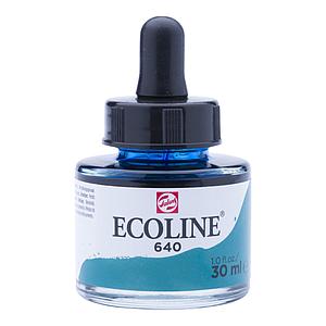 TALENS ECOLINE INKT 30ML - 640 BLAUWGROEN