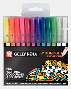 GELLY ROLL SET MOONLIGHT FLUO - 12ST