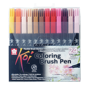 KOI COLORING BRUSH COLOR SET - 24ST