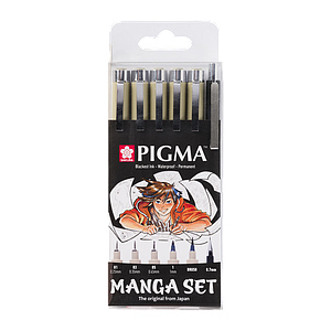 PIGMA MARKER SET MANGA - 6ST