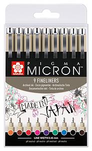 PIGMA MICRON FINELINER -S SET 9ST