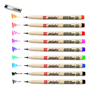 PIGMA BRUSHPENS SET - 9ST