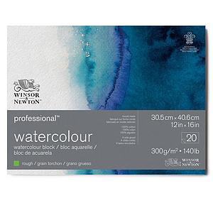WATERCOLOUR AQUABLOK ROUGH GRAIN 4-Z GELIJMD 300G 20VEL 31x41CM