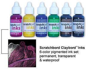 AMP SCRATCHBORD -  INK SET 6ST