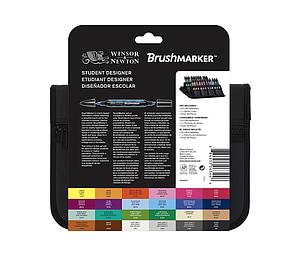 BRUSHMARKER - STUDENT DESIGNER SET - 24 KLEUREN + CASE