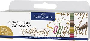 PITT ARTIST PEN - CALLIGRAPHY COLOURS SET - 4ST.