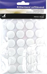 KANGARO ZELFKLEVEND VELCRO - ROND 20MM - 24ST